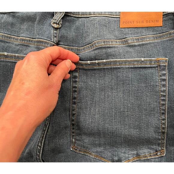 NWT J.Crew Point Sur Hightower Straight Jean in Vivid Indigo Wash, Size 32 - Picture 7 of 13